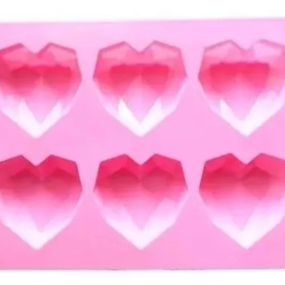 GENERICO - Molde De Silicona Para Jabon Formas Corazon Diamante