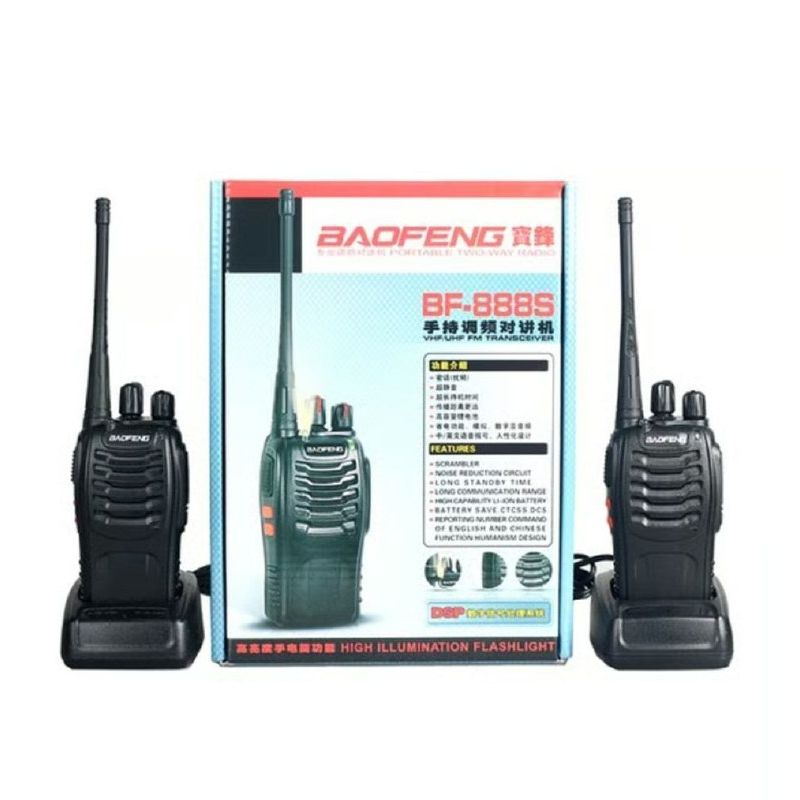 GENERICO - Radios Transmisor Walkie Talkie Baofeng 888s Color Negro