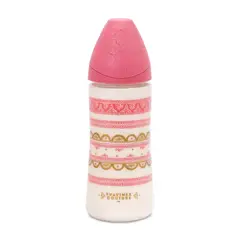 SUAVINEX - MAMADERA 360ML TETINA SILICONA PREMIUM ROSADA