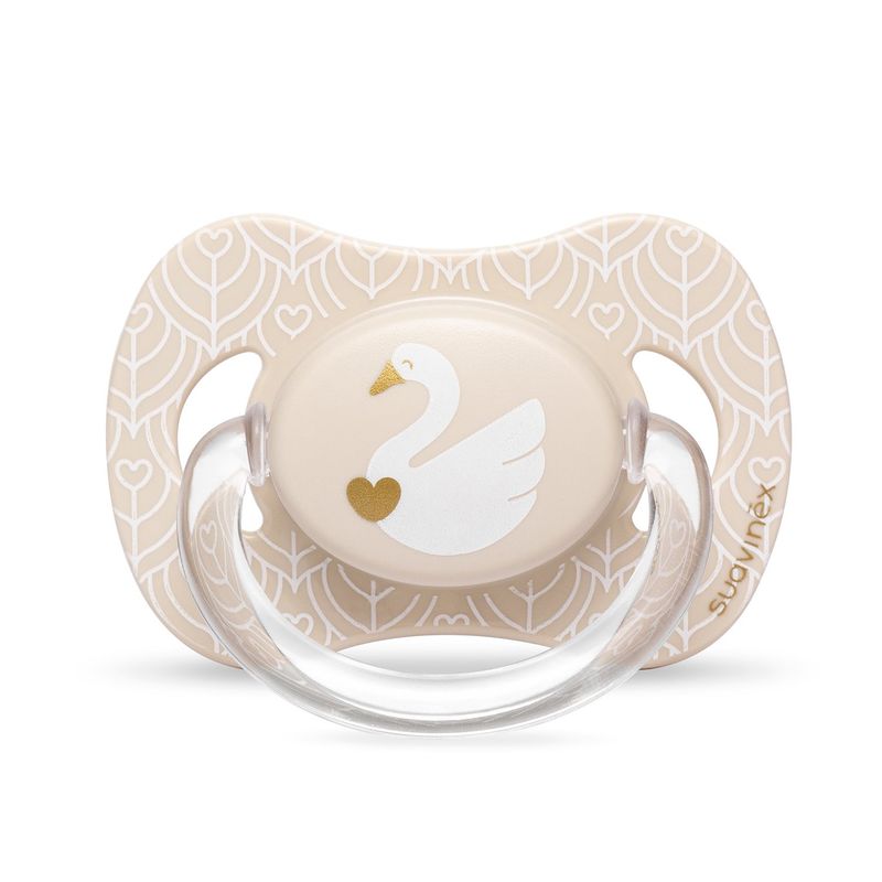 SUAVINEX - CHUPETE ANATOMICO SILICONA CISNE BEIGE 6-18M