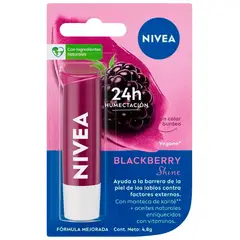 NIVEA - Balsamo Labial Hidratante Blackberry Shine 48g