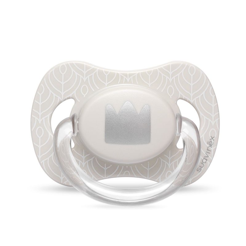 SUAVINEX - CHUPETE ANATOMICO SILICONA CORONA GRIS 6-18M