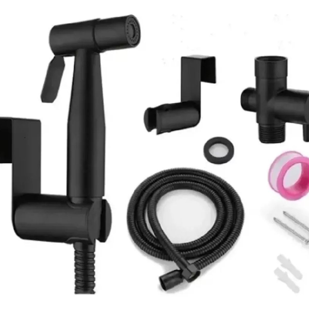 MUNDO MAGIA - Ducha Bidet Arabe Acero Inoxidable Sus304 Wc Inodoro Negro