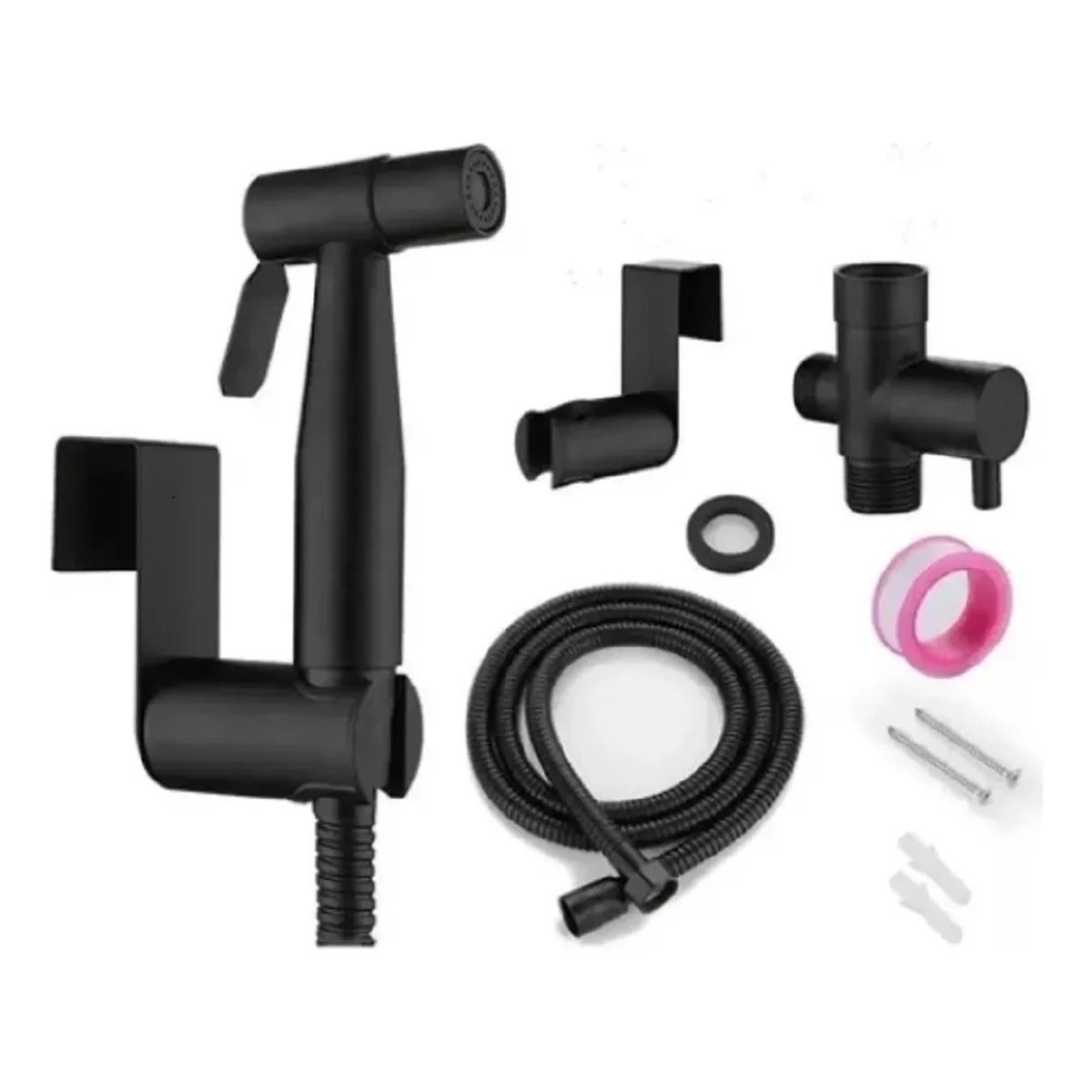 MUNDO MAGIA - Ducha Bidet Arabe Acero Inoxidable Sus304 Wc Inodoro Negro