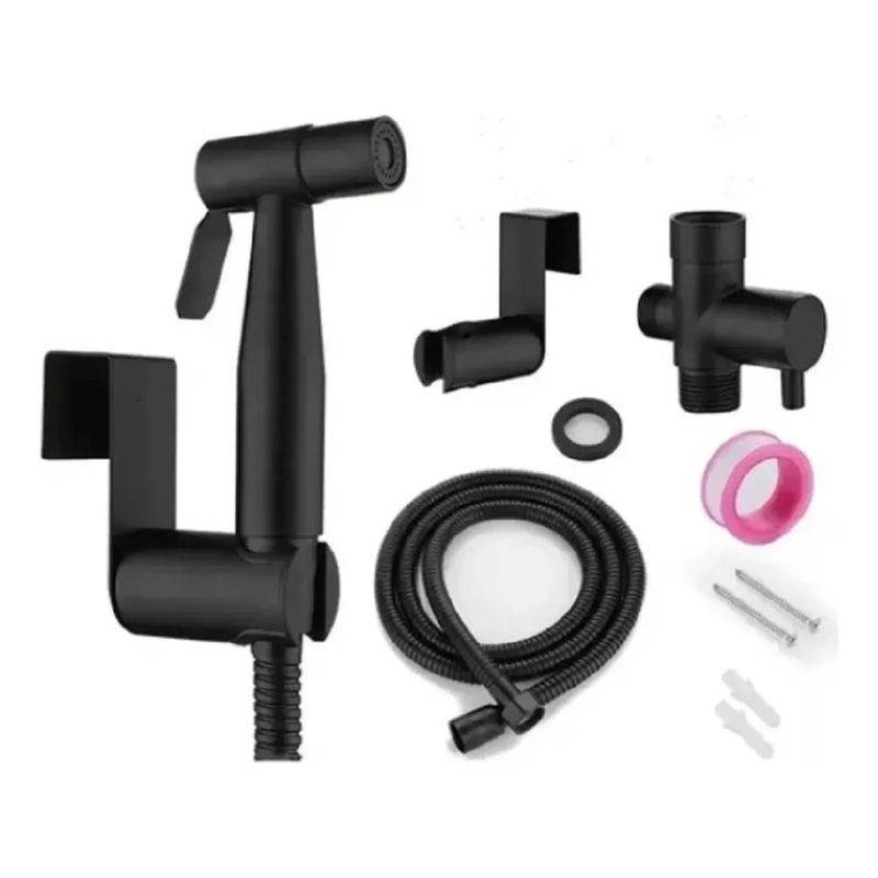 MUNDO MAGIA - Ducha Bidet Arabe Acero Inoxidable Sus304 Wc Inodoro Negro