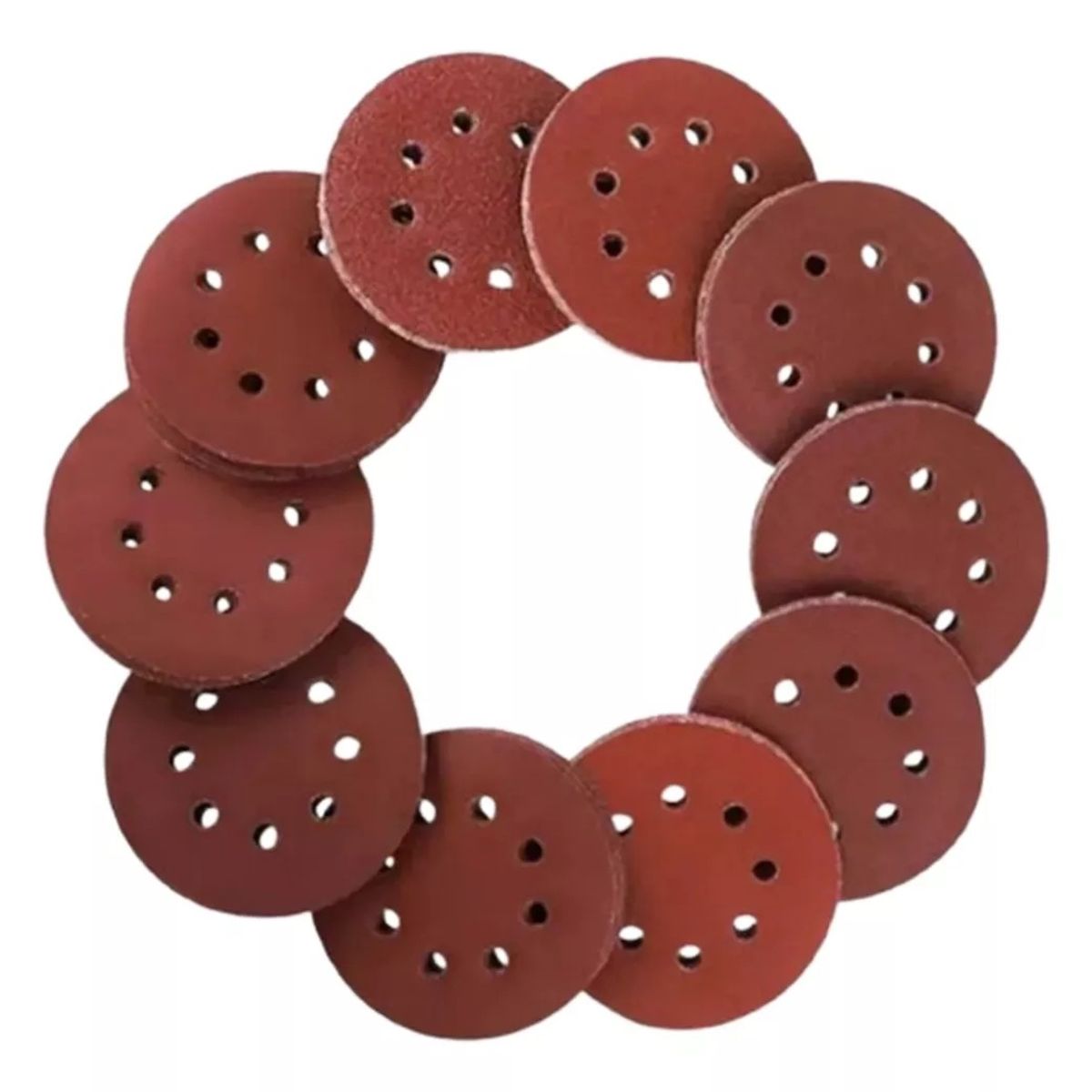 MUNDO MAGIA - Set 120 Lijas Velcro De 125mm P40-60-80-100-120