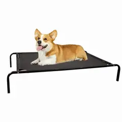 PETPAL - Cama Perro Gato Mascota Elevada Altura - Negro - S