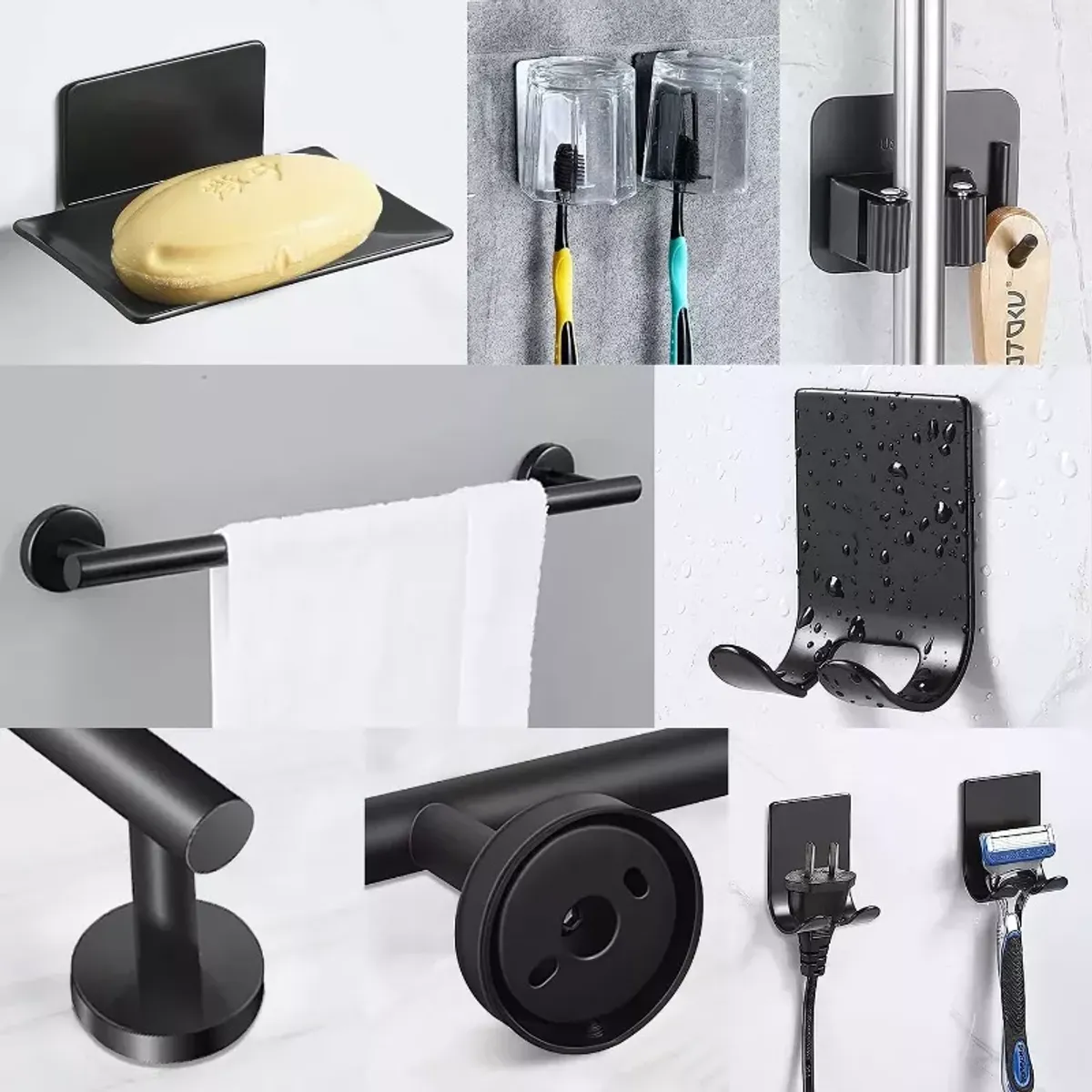 GENERICO - Juego De Accesorios Para Baños Toalleros Acero Inoxidable