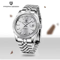 PAGANI - Reloj Hombre DATEJUST SILVER Automático Cristal de Zafiro