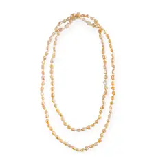 ANDREA COGGIOLA JOYAS - Collar Perlas De Río Magan Rosadas 120cm