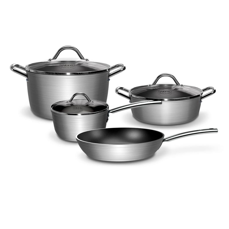 WENS - Bateria Cocina Wens Hard Anodized 7 Piezas Aluminio Forjado