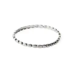 ANDREA COGGIOLA JOYAS - Anillo Argolla Fina Bolitas Plata Fina 925