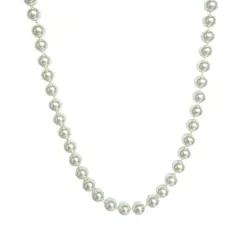 ANDREA COGGIOLA JOYAS - Collar Perlas Shellpearl Nudo 6mm Plata Fina 925