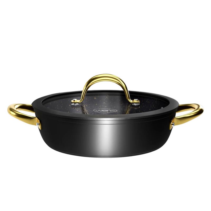 WENS - Bateria Cocina Wens Golden Series 7 Piezas Aluminio Forjado