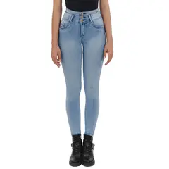 DIVINO JEANS - Jeans Madonna III Celeste