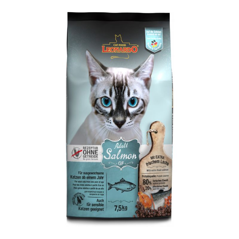 CAT FOOD LEONARDO - Leonardo Alimento Gato Adult GF Salmon 1.8Kg