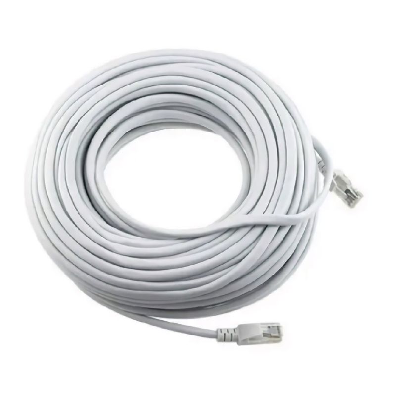 GENERICO - Cable de red 30 metros categoria 5 Rj45 Lan Gris