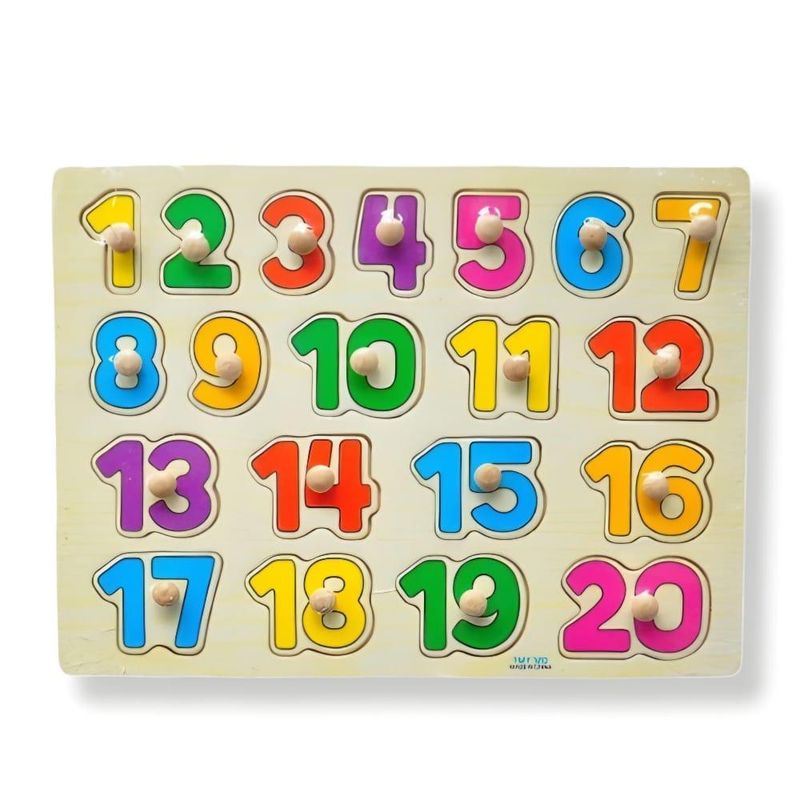TOLIPA - Puzzle infantil de números del 1 al 20