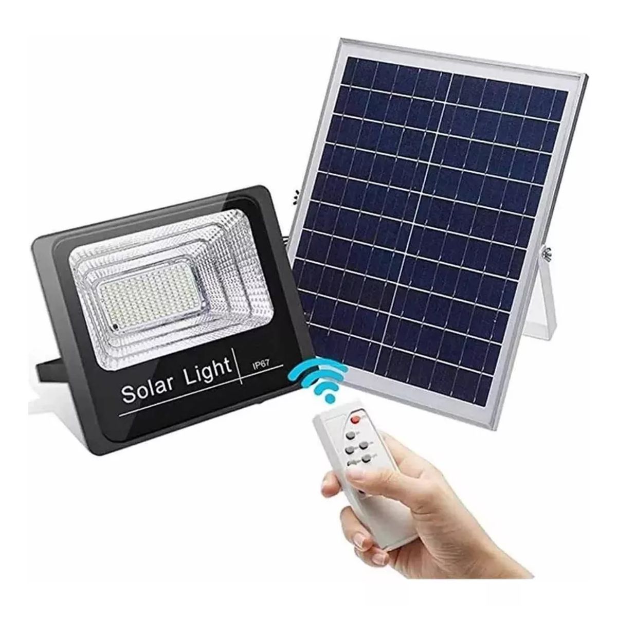 GENERICO - Foco Solar Inteligente 200w 360 Led Control Remoto Ip66