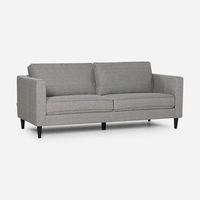 Sofá Narva 3 Cuerpos Tela Gris