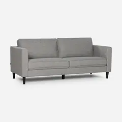 ROSEN - Sofá Narva 3 Cuerpos Tela Gris