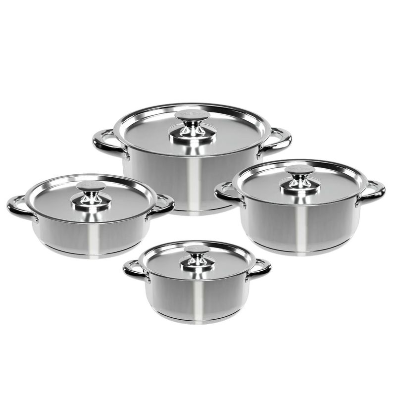 WENS - Bateria Cocina Wens 8 Piezas Acero Inoxidable Cocina 470-8SS