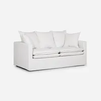 Sofá Gabon 2,5 Cuerpos Tela Marfil