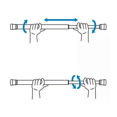 Imagen 2 del producto Barra Extensible 110-200cms Cortina De Ducha Blanco