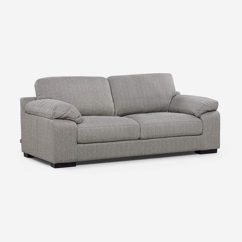 ROSEN - Sofá Rosen Bolonia 3 Cuerpos Tela Gris
