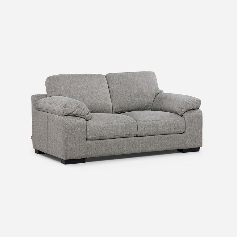 Sofa Bolonia 2,5 Cuerpos Tela Gris ...