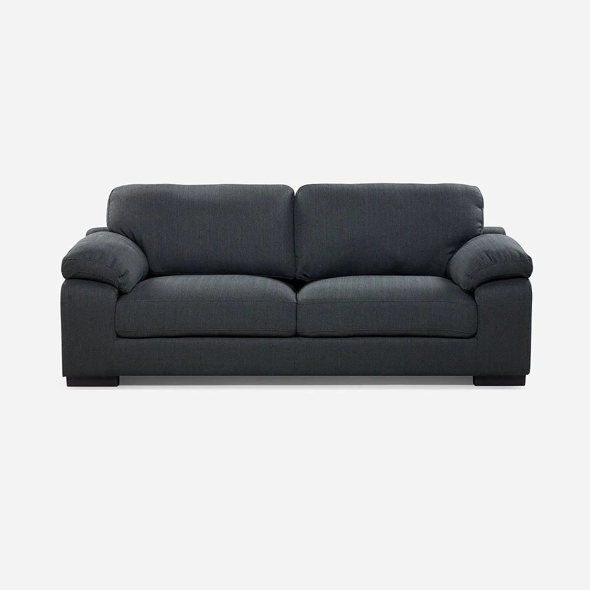 ROSEN - Sofá Rosen Bolonia 3 Cuerpos Tela Grafito