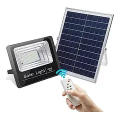 GENERICO - Lampara Foco 100w Solar Panel Solar Control Remoto
