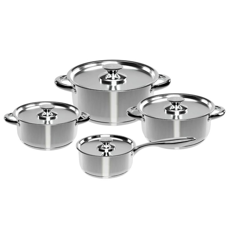 WENS - Bateria Cocina Wens 8 Piezas Acero Inoxidable Cocina 460-8SS