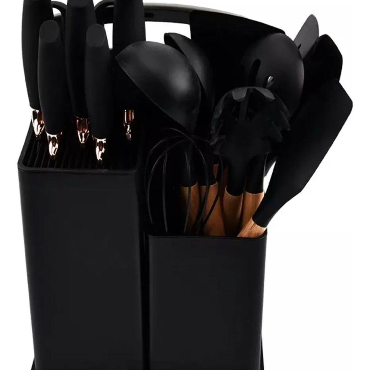 GENERICO - Set Utensilio De Cocina 19 Piezas Todo Incluido De Silicona color variado