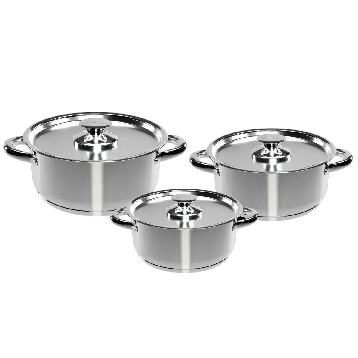 WENS - Bateria Cocina Wens 6 Piezas Acero Inoxidable Cocina 420-6SS