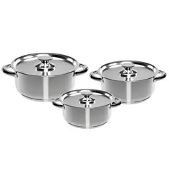 WENS - Bateria Cocina 6 Piezas Acero Inoxidable Cocina 420-6SS
