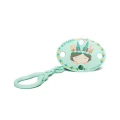 SUAVINEX - BROCHE PINZA OVALADO INDIO AZUL