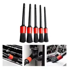 GENERICO - Brochas Cepillos Detailing Limpieza Automotriz 5 Und