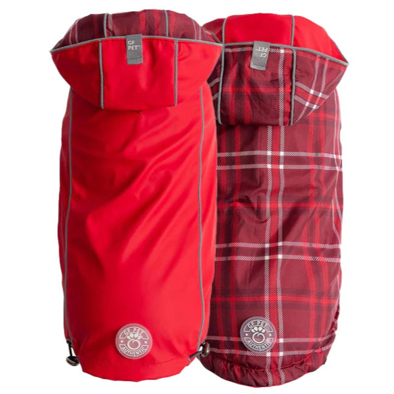 GFM - GFPet Impermeable Reversible Perro Rojo - Talla Small