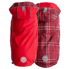 GFM - GFPet Impermeable Reversible Perro Rojo - Talla Small