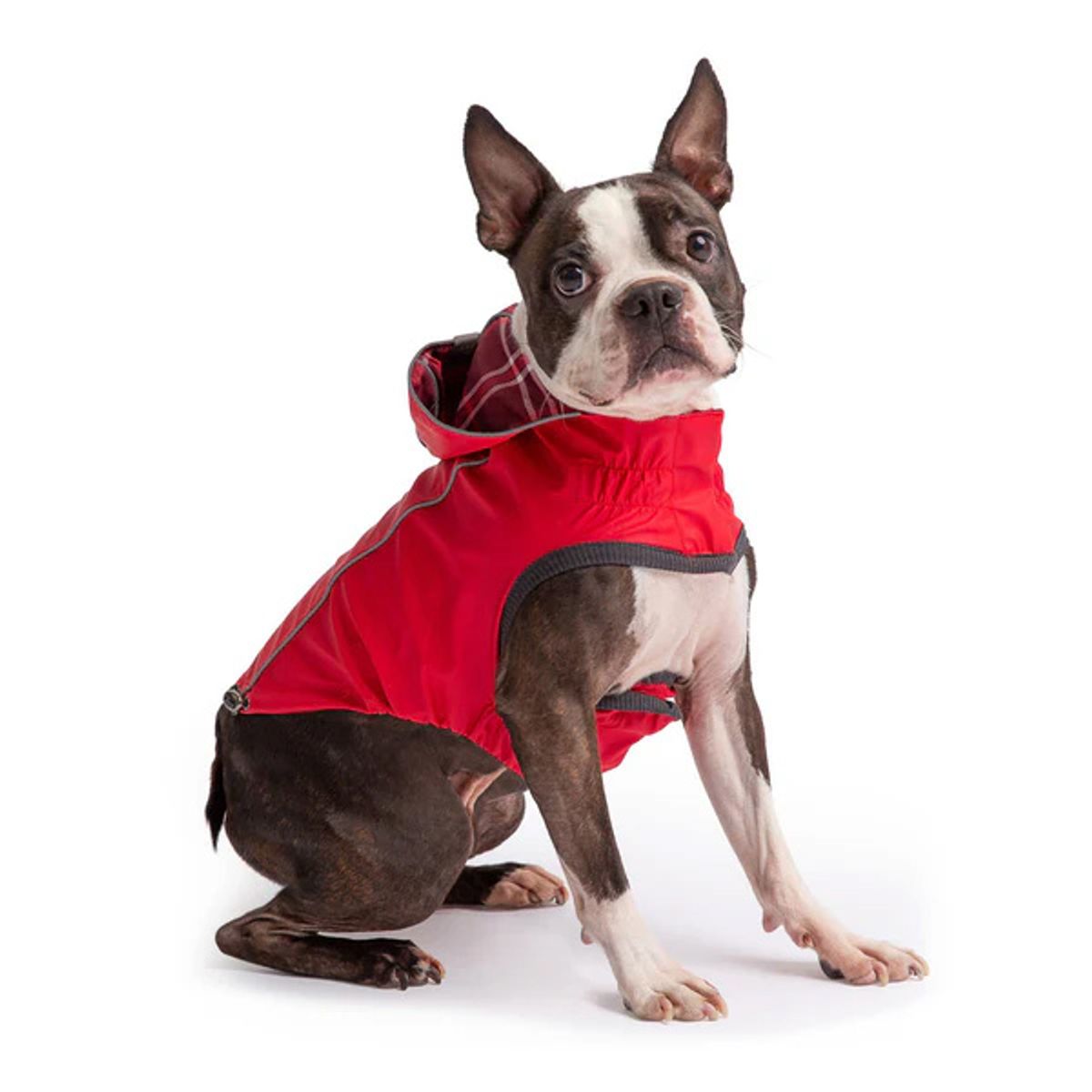 GFM - Impermeable Para Perro GFPet Reversible Rojo - Talla Small