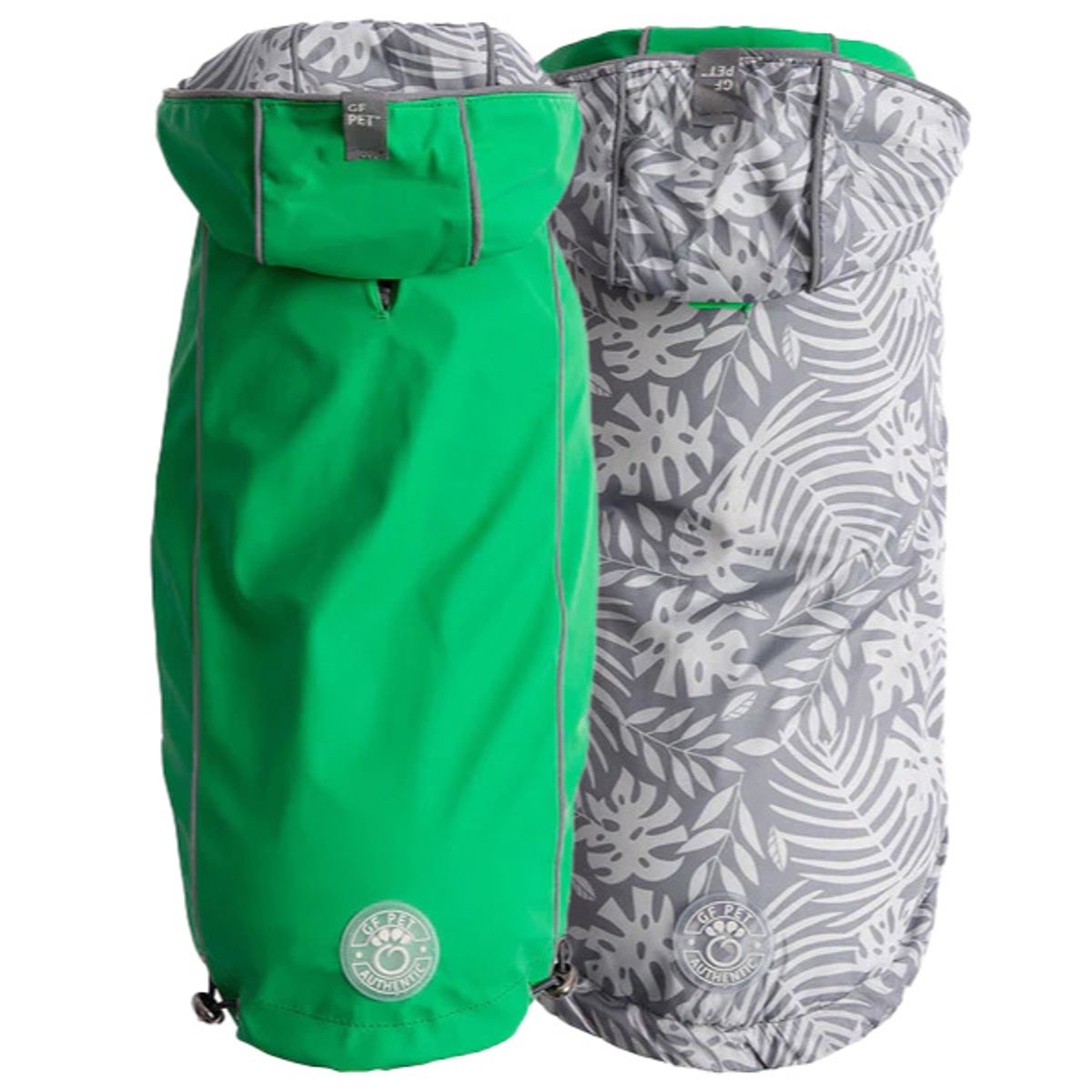 GFM - Impermeable Para Perro GFPet Reversible Verde - Talla Small