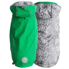 GFM - GFPet Impermeable Reversible Perro Verde - Talla Small