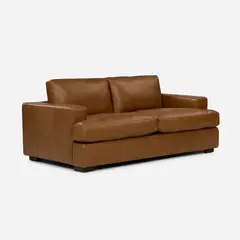 ROSEN - Sofá Taranna 3 Cuerpos Cuero Camel