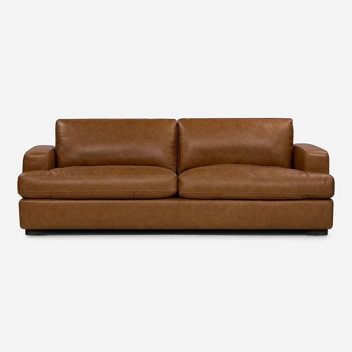 ROSEN - Sofá Rosen Taranna 3,5 Cuerpos Cuero Camel