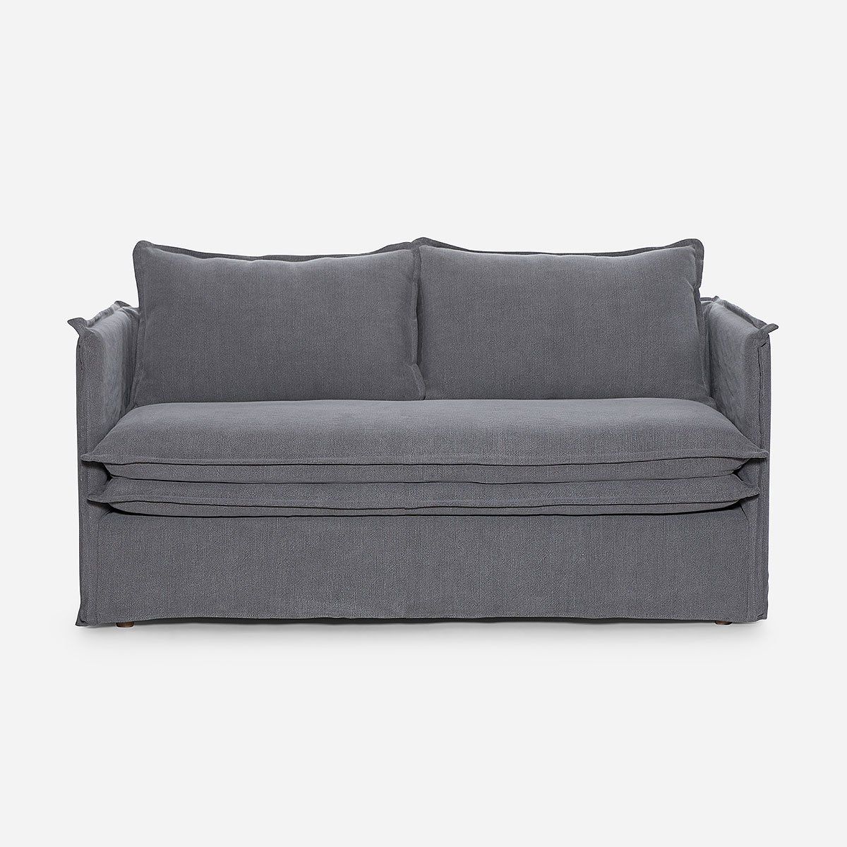 ROSEN - Sofá Rosen Rona 2 Cuerpos Tela Grafito