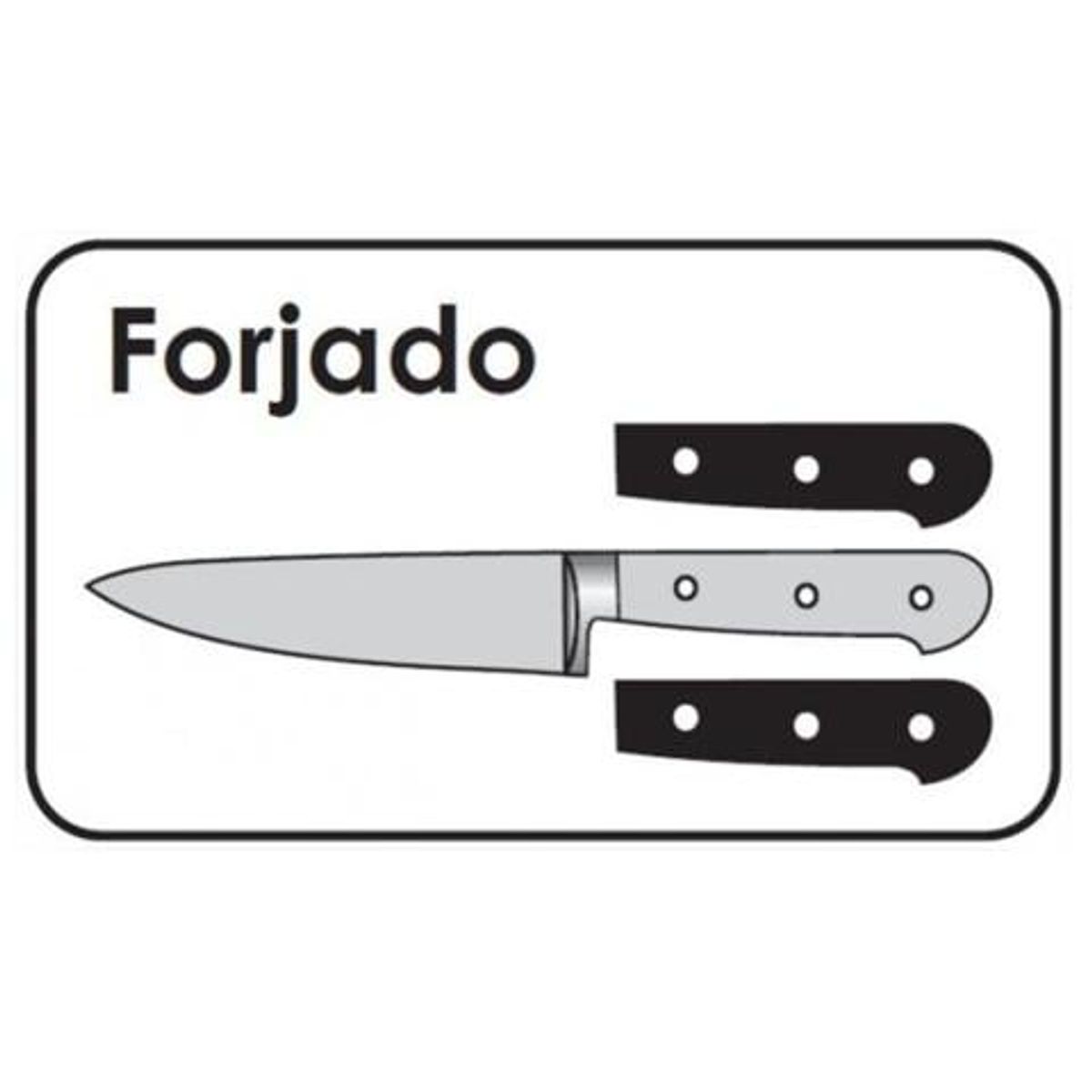 3 CLAVELES - Cuchillo Forjado 10 CM