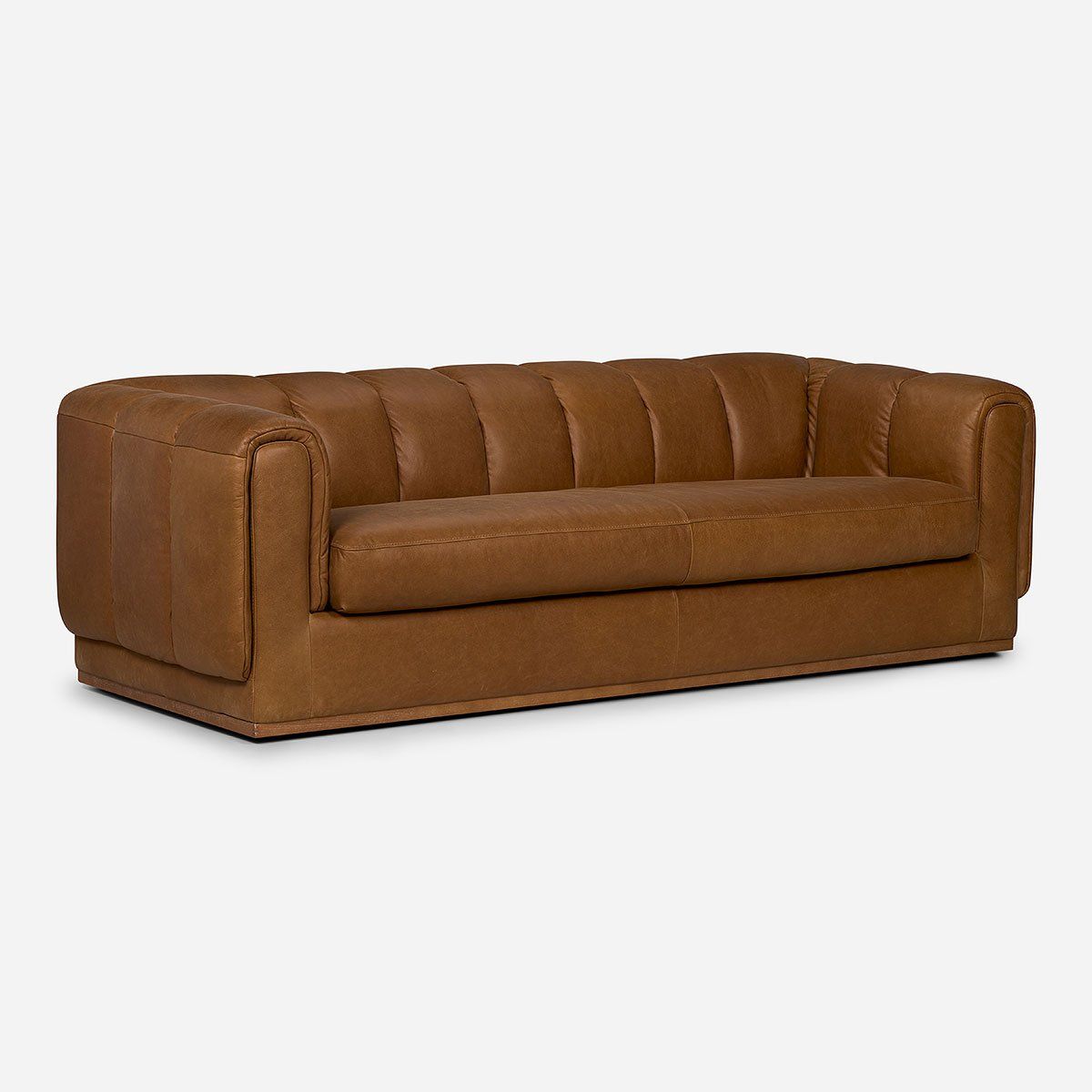 ROSEN - Sofá Rosen Yorks 3,5 Cuerpos Cuero Camel