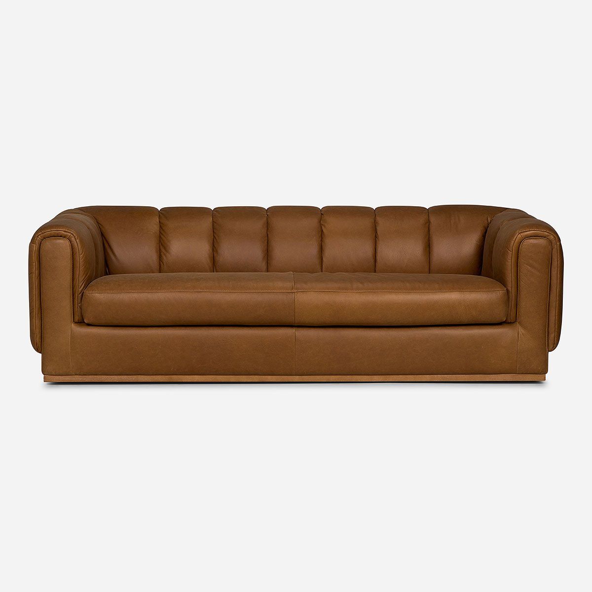 ROSEN - Sofá Rosen Yorks 3,5 Cuerpos Cuero Camel