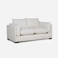 ROSEN - Sofá Warden 2,5 Cuerpos Tela Blanco
